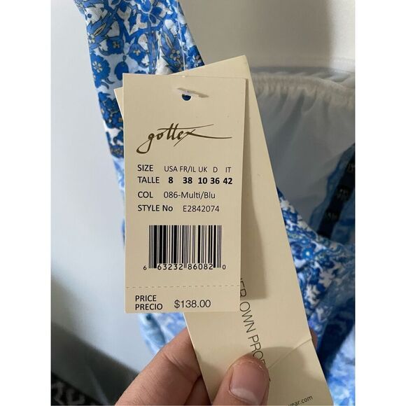 Brand New Profile by Gottex Women's Center Detail V-Neck One Piece Swimsuit 8 - Picture 6 of 7